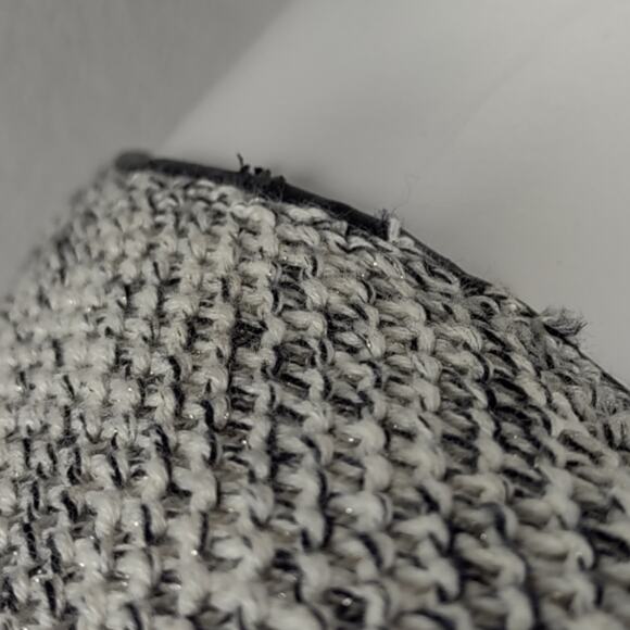 Talbots Zip-up Sweater Tweed Jacket Size Medium Flawed - Picture 10 of 16